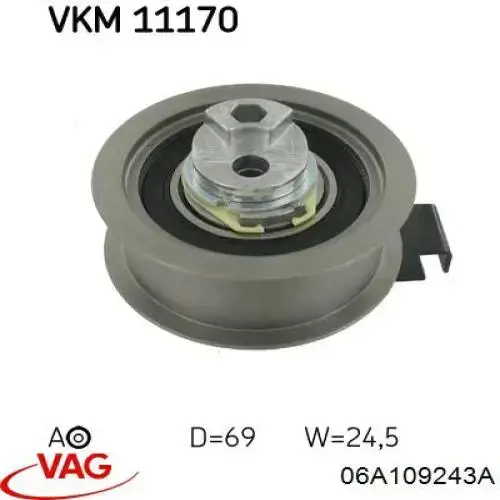 Tensor correa distribución 06A109243A VAG