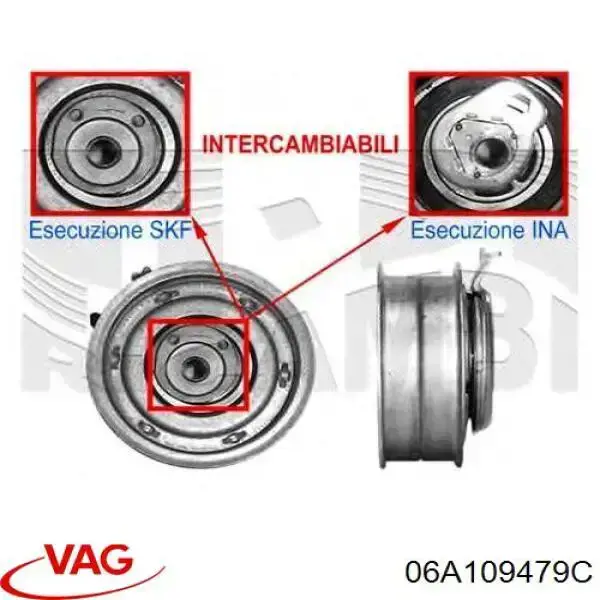 Tensor de la correa de distribución VAG 06A109479C