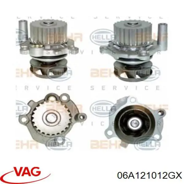 06A121012GX VAG Bomba refrigerante coche