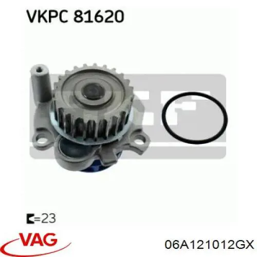 Comprar 06A121012GX VAG Bomba de agua para motor