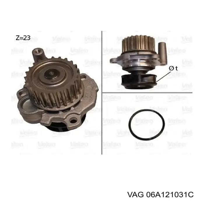 Motor de agua VAG 06A121031C