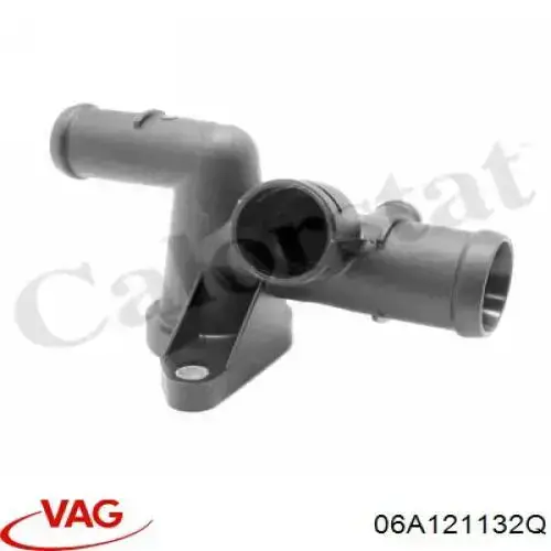 06A121132Q VAG brida del sistema de refrigeración (triple)