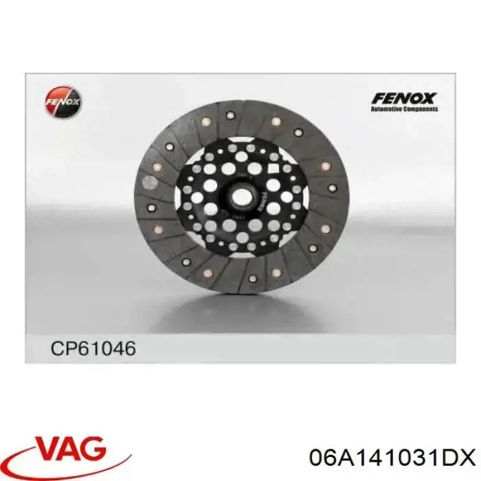 Disco de embrague 071141031X VAG