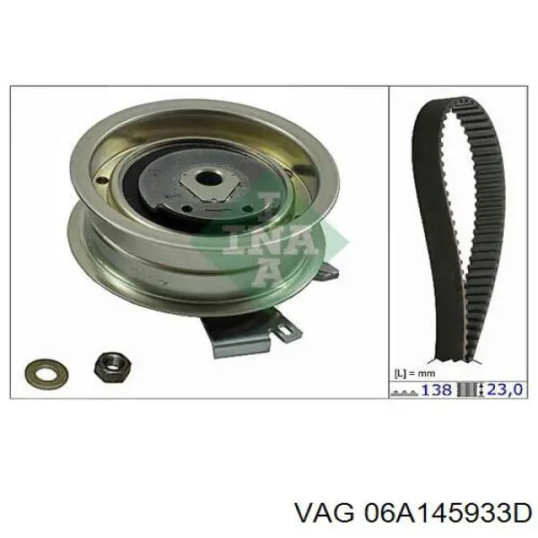 Correa accesorios VAG 06A145933D