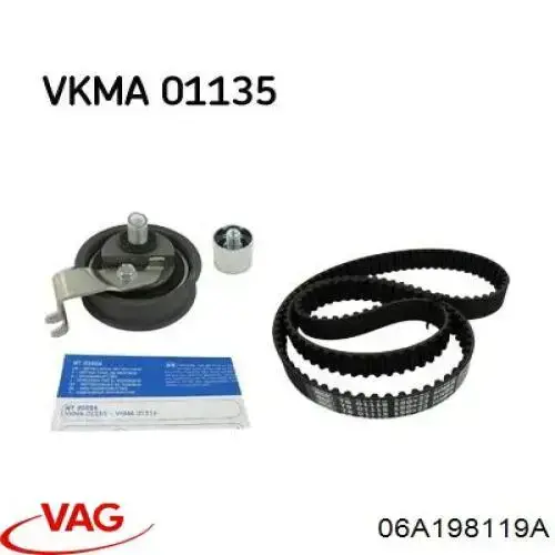 Juego de correas dentadas VAG 06A198119A precio, desde 53,94 EUR