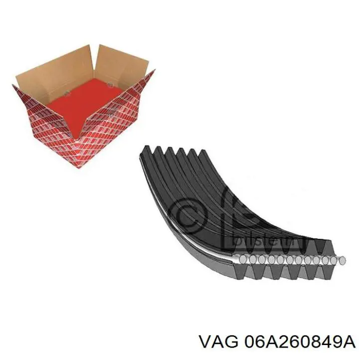 Correa de transmisión trapezoidal VAG 06A260849A precio, desde 16,92 EUR
