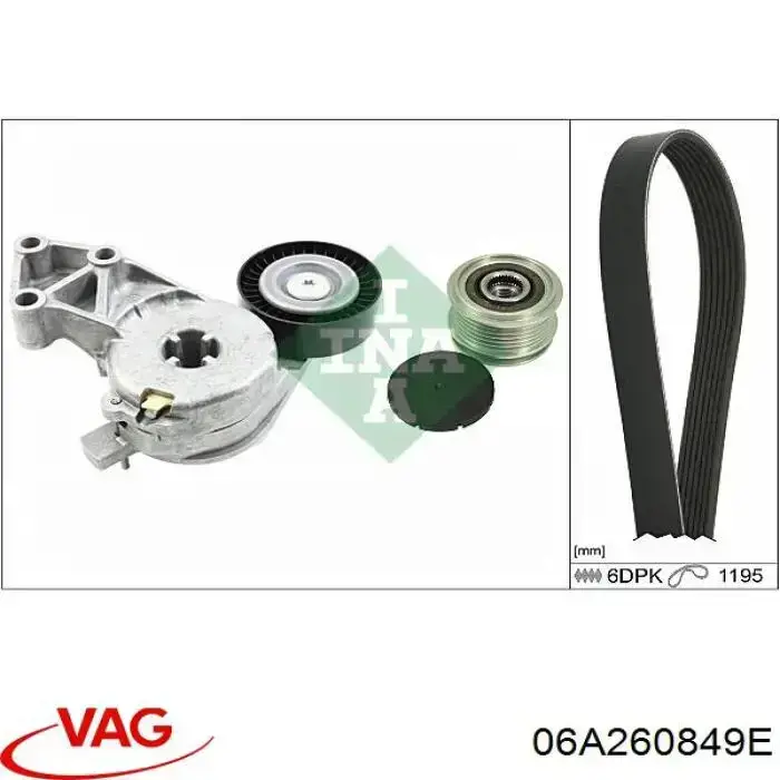 06A260849E VAG Correa poly v