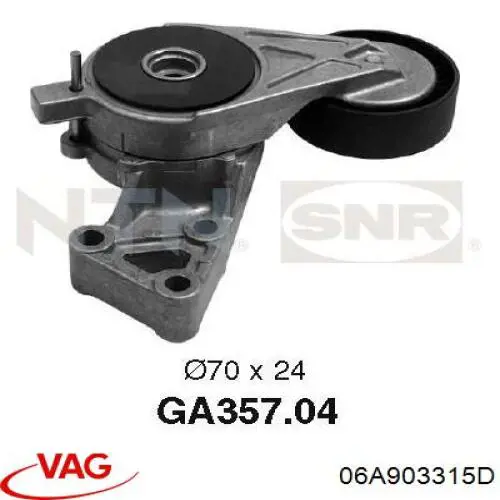 Comprar 06A903315D VAG Tensor de correa poli V 