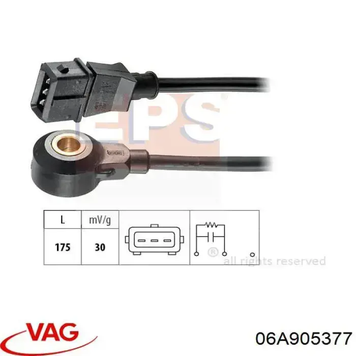 Sensor de detonaciones VAG 06A905377 precio, desde 25,67 EUR