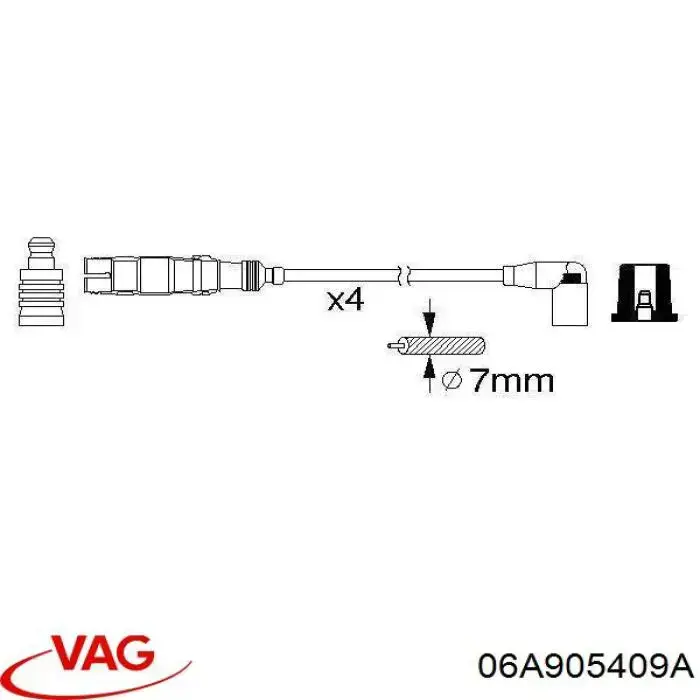 Juego de cables de encendido Audi A4 8E2