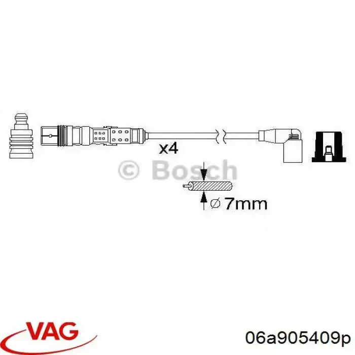 Juego de cables de encendido Audi A4 8E2