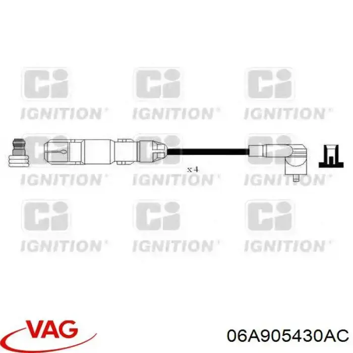 Cables de bujías 06A905430AC VAG