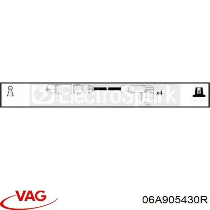 06A905430R VAG cable de encendido, cilindro №1