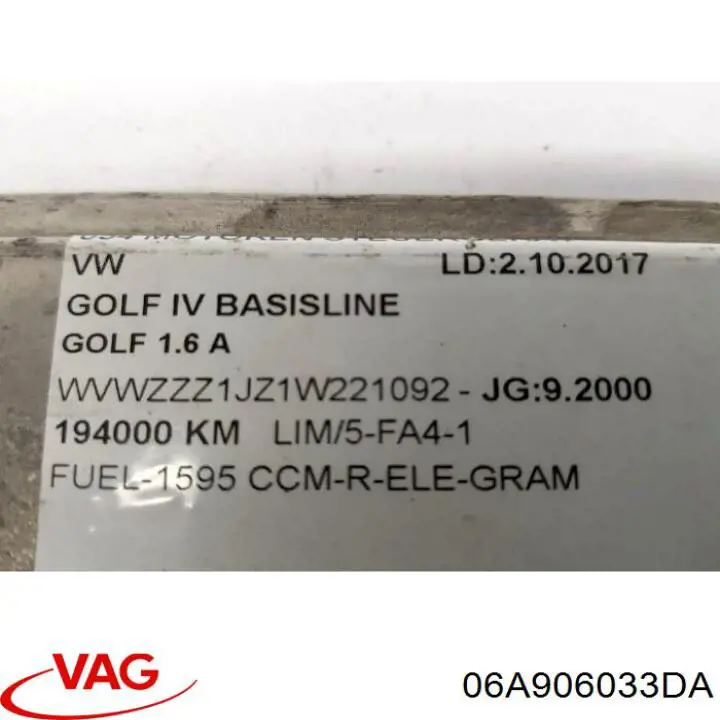 Unidad de control del motor  VAG 06A906033DA precio, desde 140,84 EUR