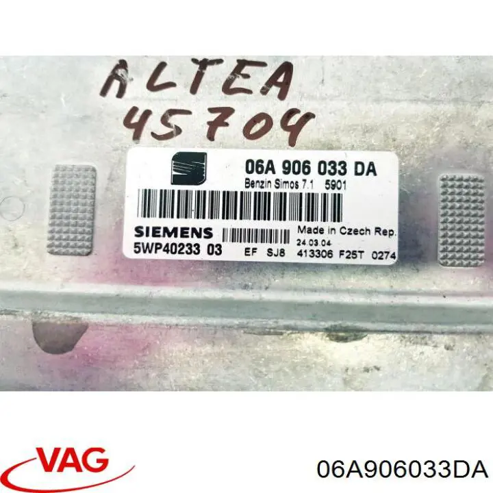 06A906033DA VAG Centralina Del Motor