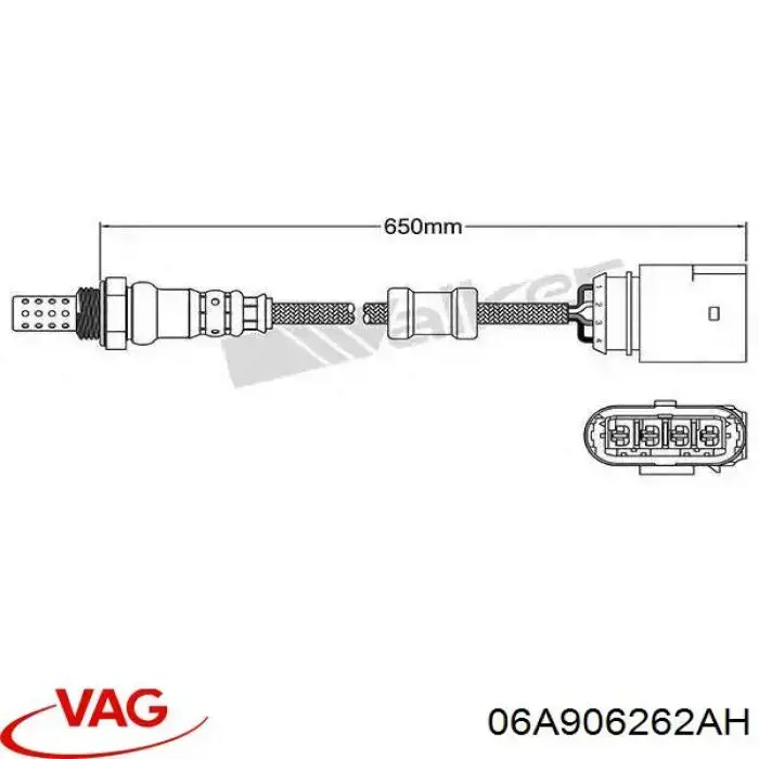 Sonda lambda post catalizador VAG 06A906262AH