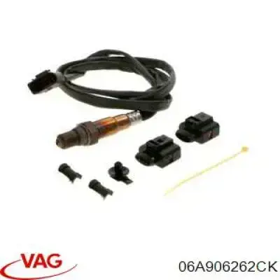Sonda lambda, sensor de oxígeno después del catalizador derecho 06A906262CK VAG