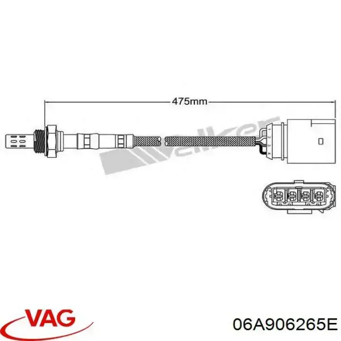 Sensor de oxígeno VAG 06A906265E