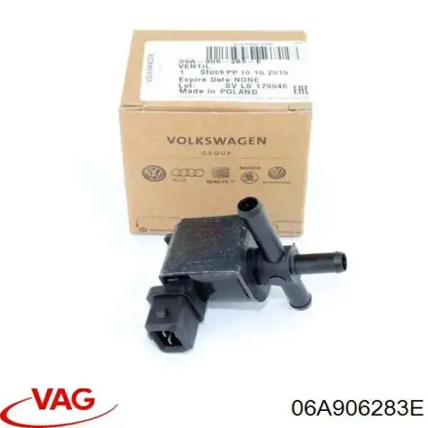 Comprar 06A906283E VAG Válvula solenoide de control de presión de sobrealimentación