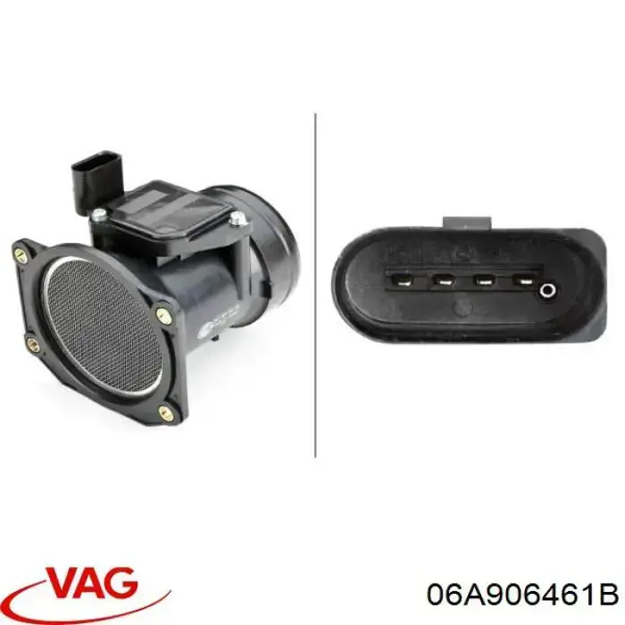 Medidor de flujo de aire VAG 06A906461B precio, desde 69,27 EUR