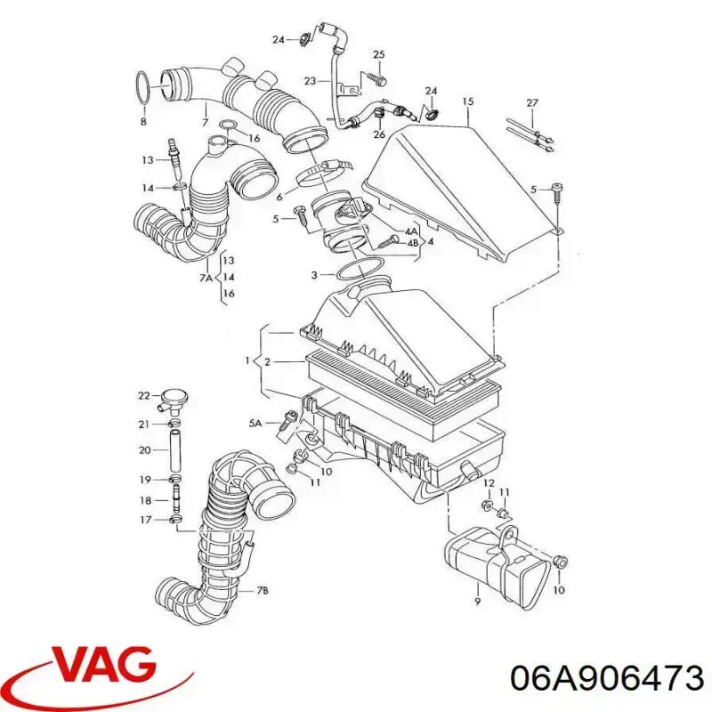 Comprar 06A906473 VAG Sensor de masa de aire