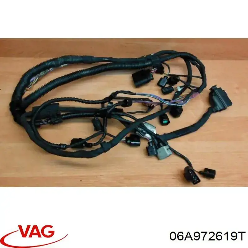 06A972619T VAG mazo de cables del compartimento del motor