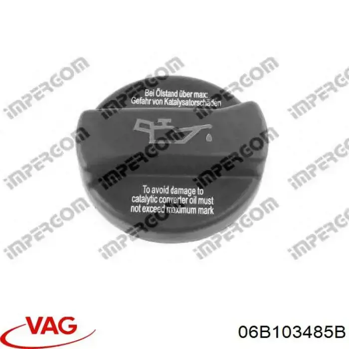 Tapa de tubo de llenado de aceite VAG 06B103485B