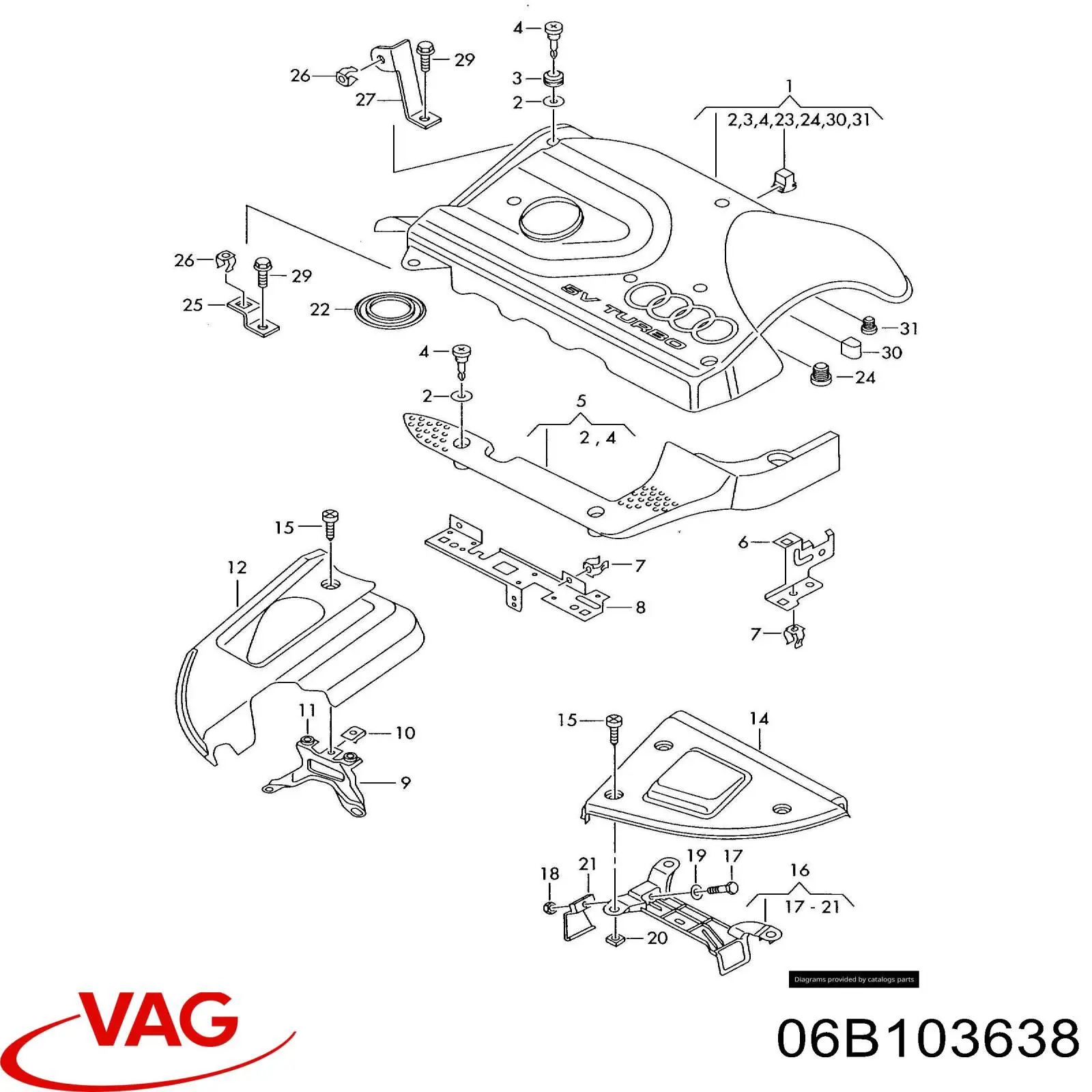  VAG 06B103638 precio, desde 5,26 EUR