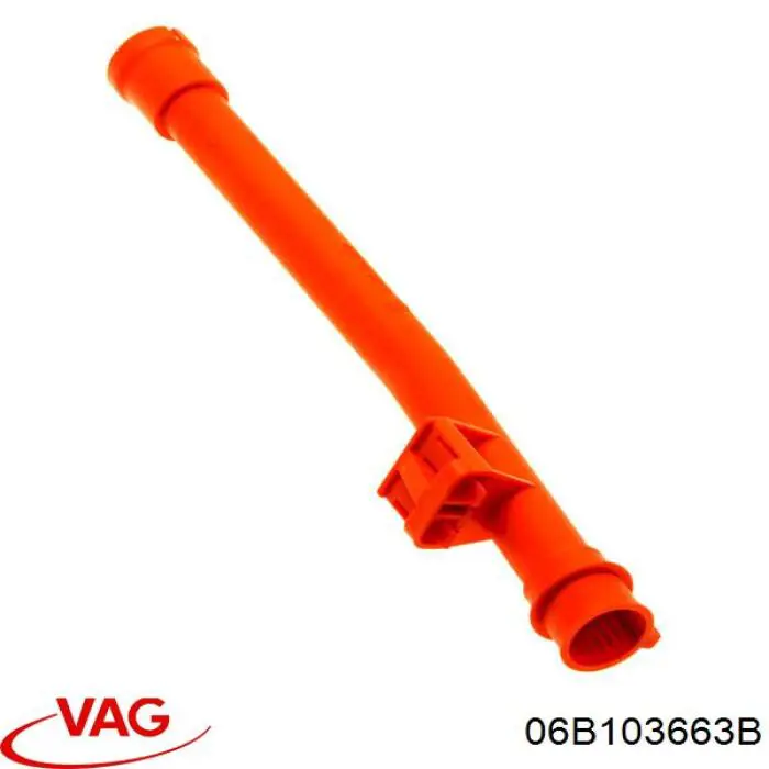Guía de la varilla de nivel de aceite del motor VAG 06B103663B
