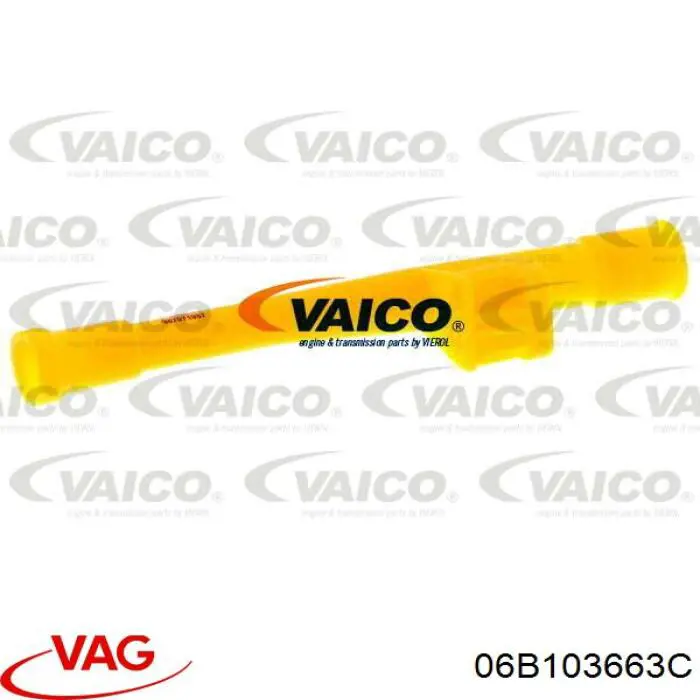 Guía de la varilla de nivel de aceite del motor VAG 06B103663C