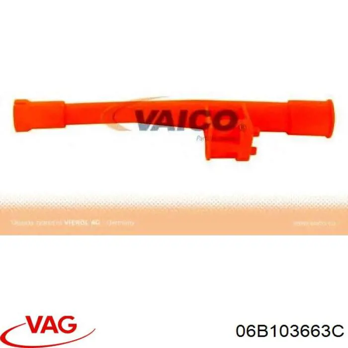 Guía de la varilla de nivel de aceite del motor 06B103663C VAG