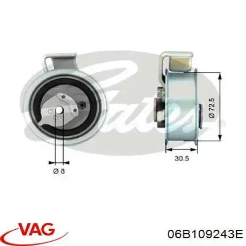Tensor de la correa de distribución VAG 06B109243E precio, desde 37,25 EUR