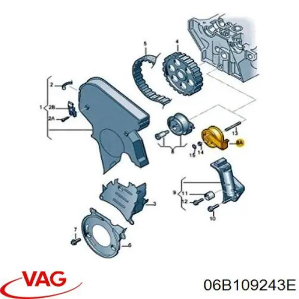 Tensor correa distribución 06B109243E VAG