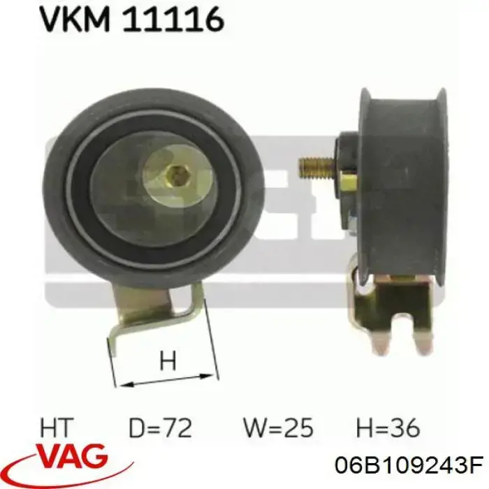 Comprar 06B109243F VAG Tensor correa distribución