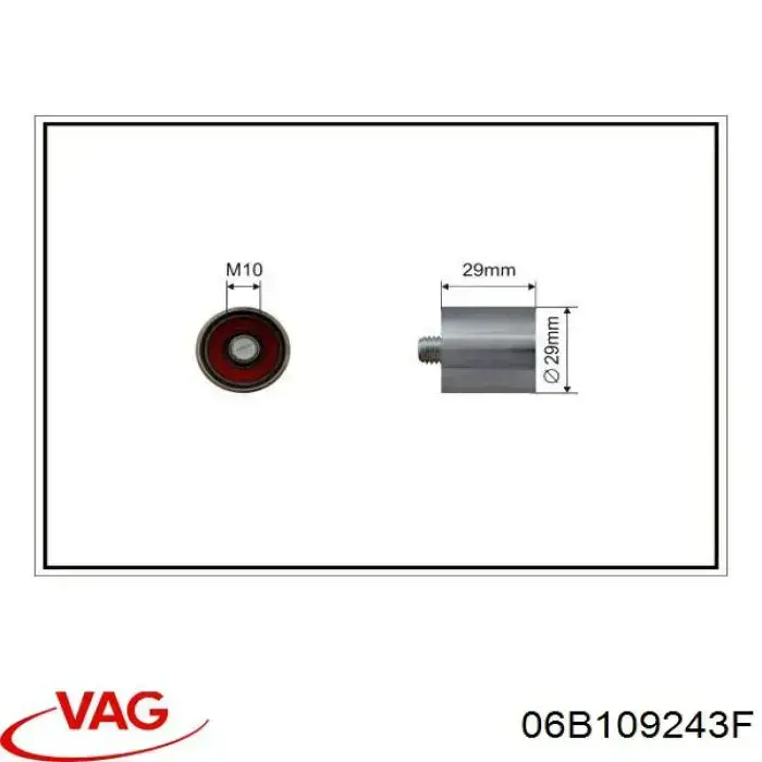 Tensor de la correa de distribución VAG 06B109243F precio, desde 43,40 EUR