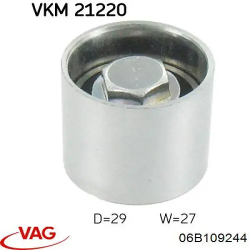 Polea correa distribución VAG 06B109244 precio, desde 8,08 EUR