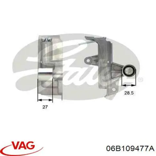 06B109477A VAG Tensor, correa dentada