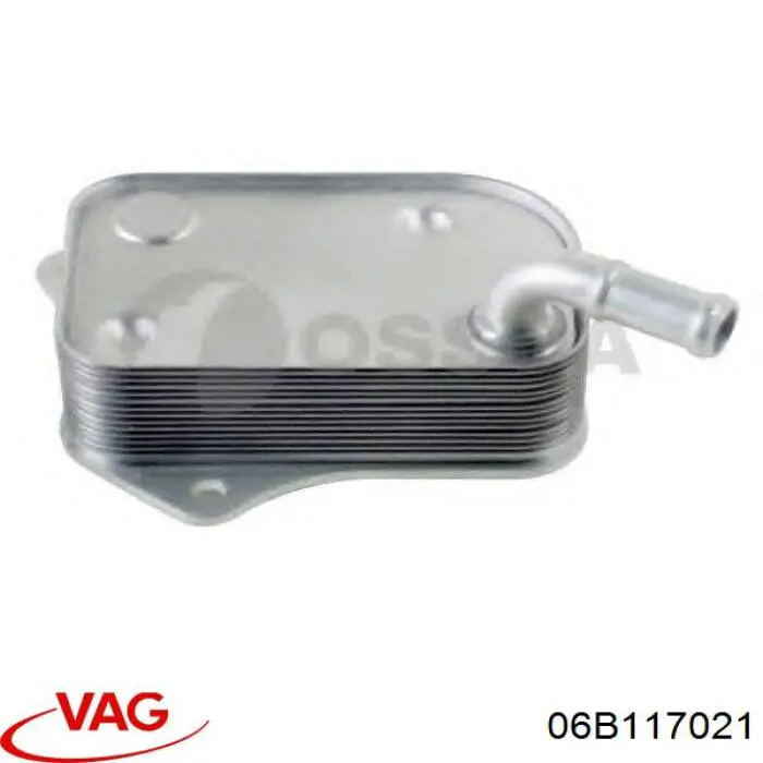 06B117021 VAG Radiador de aceite debajo del filtro