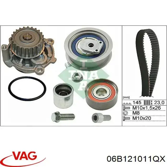 Motor de agua VAG 06B121011QX