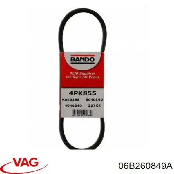 Correa accesorios VAG 06B260849A