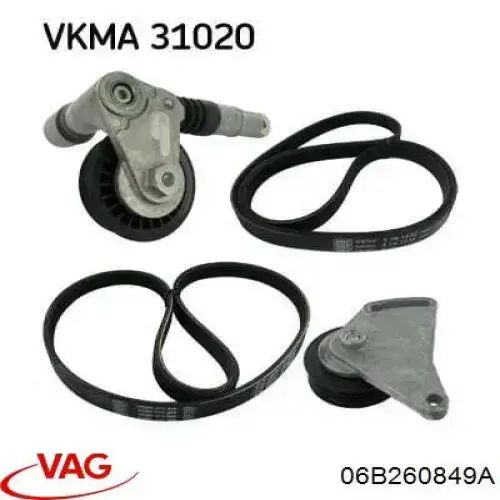 06B260849A VAG Correa poly v