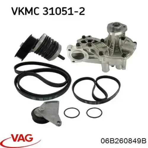 Correa trapezoidal Audi 80 8C2