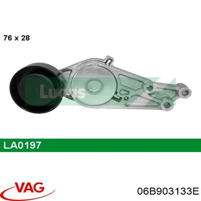 06B903133E VAG Tensor de correa de alternador