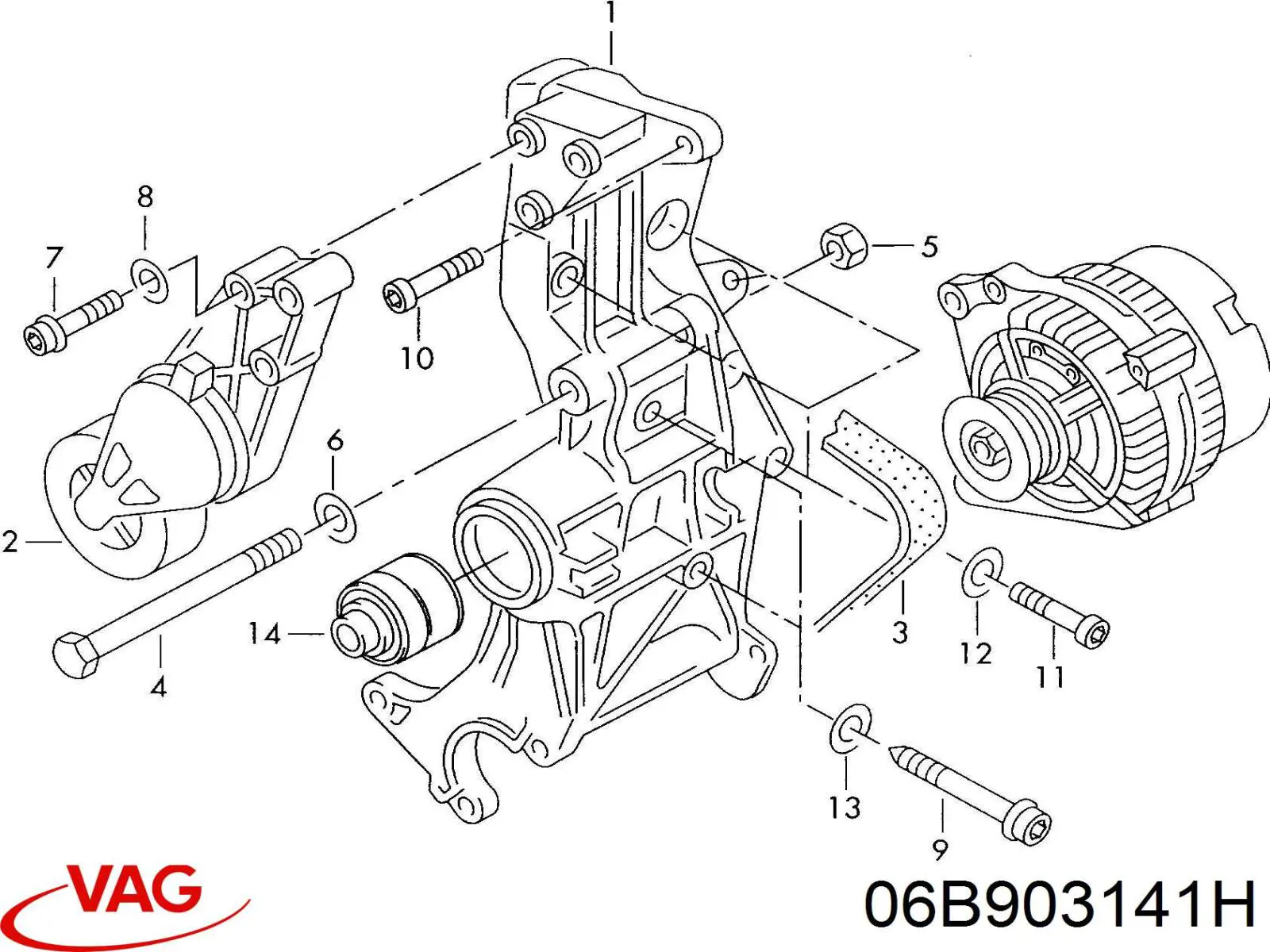 Soportes de motor VAG 06B903141H precio, desde 292,07 EUR