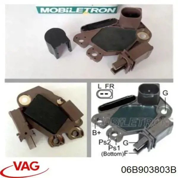 Regulador del voltaje VAG 06B903803B