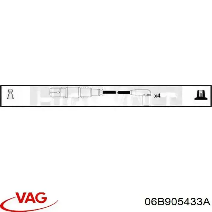 06B905433A VAG cable de encendido, cilindro №2