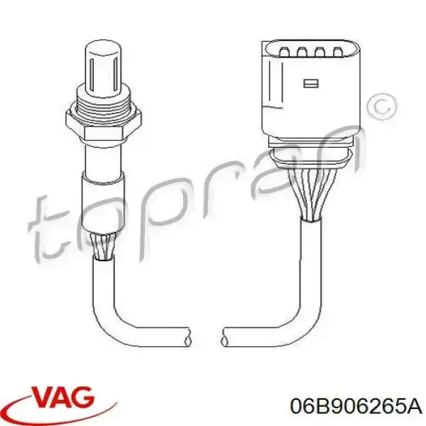 Sonda lambda de oxígeno posterior al catalizador VAG 06B906265A precio, desde 54,51 EUR