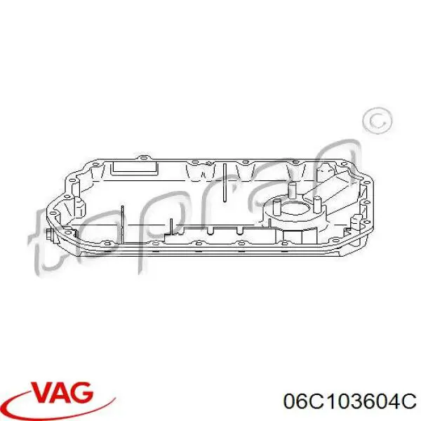 06C103604C VAG cárter de aceite