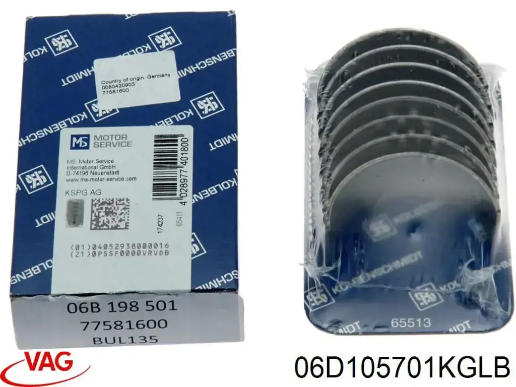 Comprar 06D105701BGLB VAG Cojinetes de biela