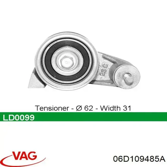 06D109485A VAG tensor, correa dentada